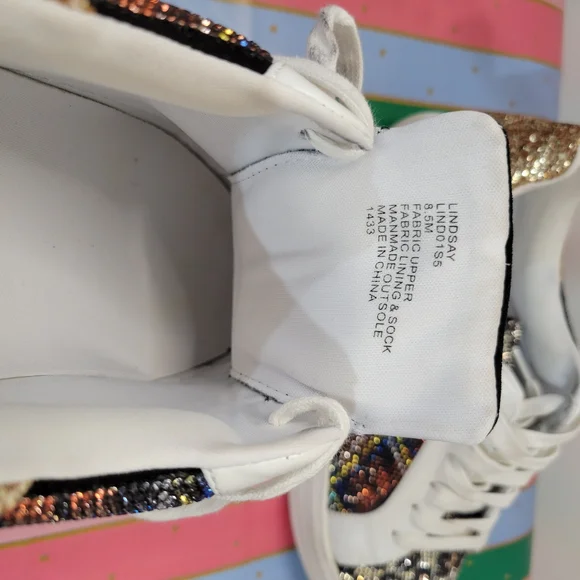 BETSEY JOHNSON Sneakers with Gold and Leopard Print - Picture 4 of 12